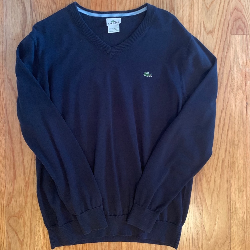 Men’s Lacoste Navy Sweater Size Medium